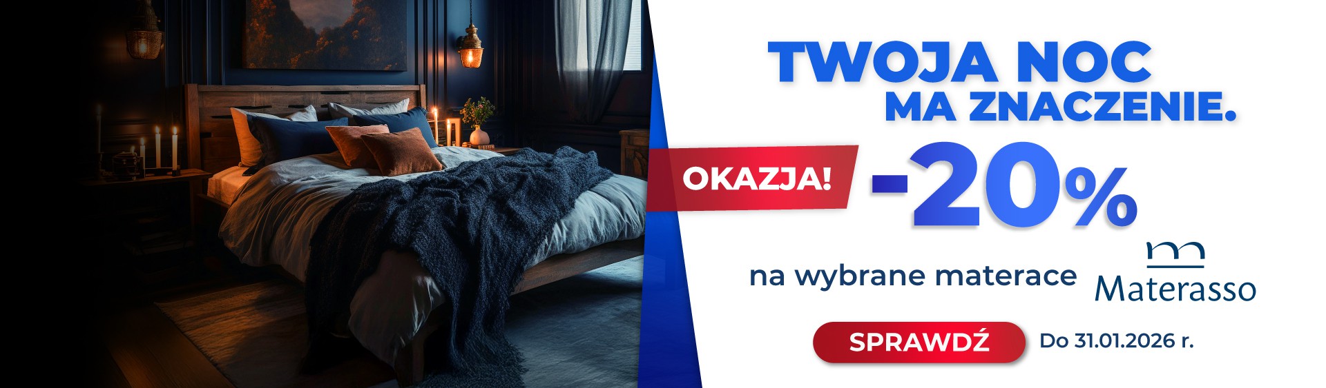 Materasso - promocja 20%